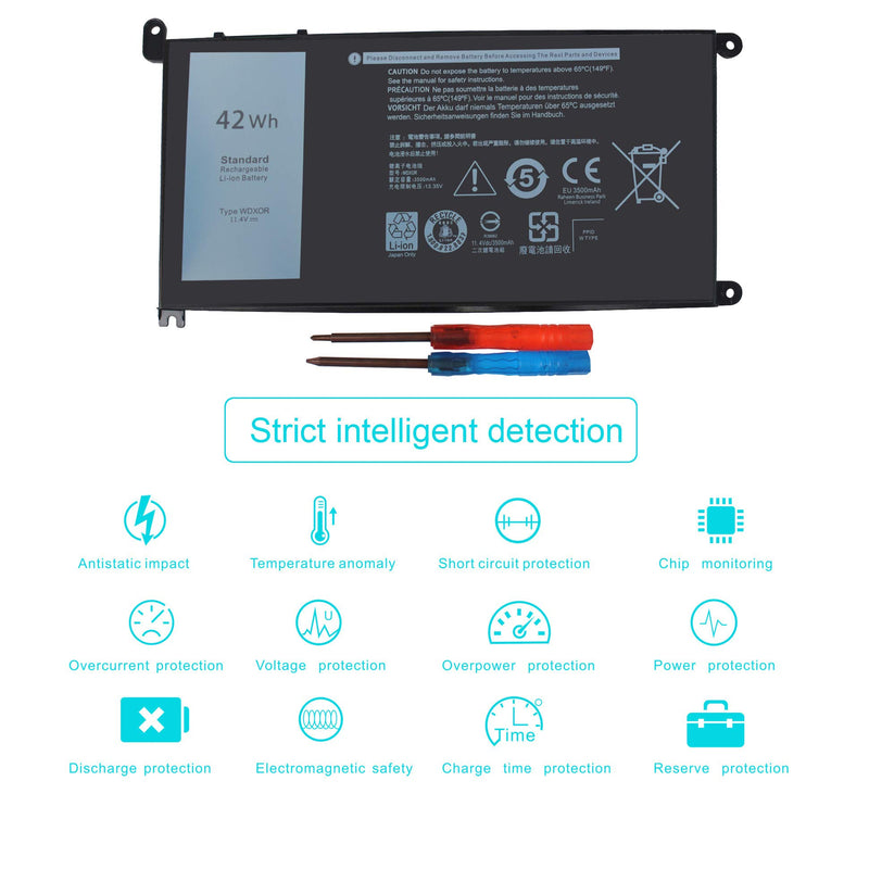  [AUSTRALIA] - WDX0R Laptop Battery for dell Inspiron 15 7579 7569 5578 5565 5567 5568 5570 5775 5579 7560 7570 13 5378 5368 7375 7368 7378 17 5765 5767 5770 Series P69G001 P58F P58F001 P75F P66F P69G 3CRH3