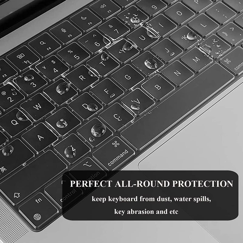  [AUSTRALIA] - EooCoo Compatible with New MacBook Air 15 inch Case 2023 Release A2941 M2 Chip Liquid Retina Display & Touch ID, Plastic Hard Shell Case + Keyboard Skin Cover + Screen Protector, Crystal Clear