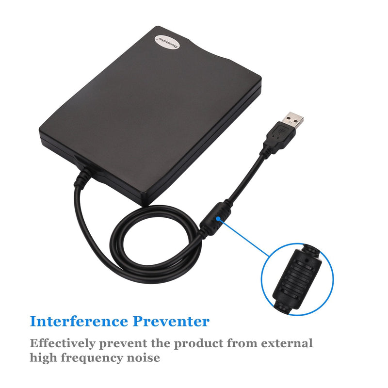  [AUSTRALIA] - 3.5" USB Floppy Disk Drive External Portable 1.44 MB FDD for PC Windows 2000/XP/Vista/Windows 7/8 +Dustproof Scratch-Resistant External Bag Case,No External Driver,Plug and Play