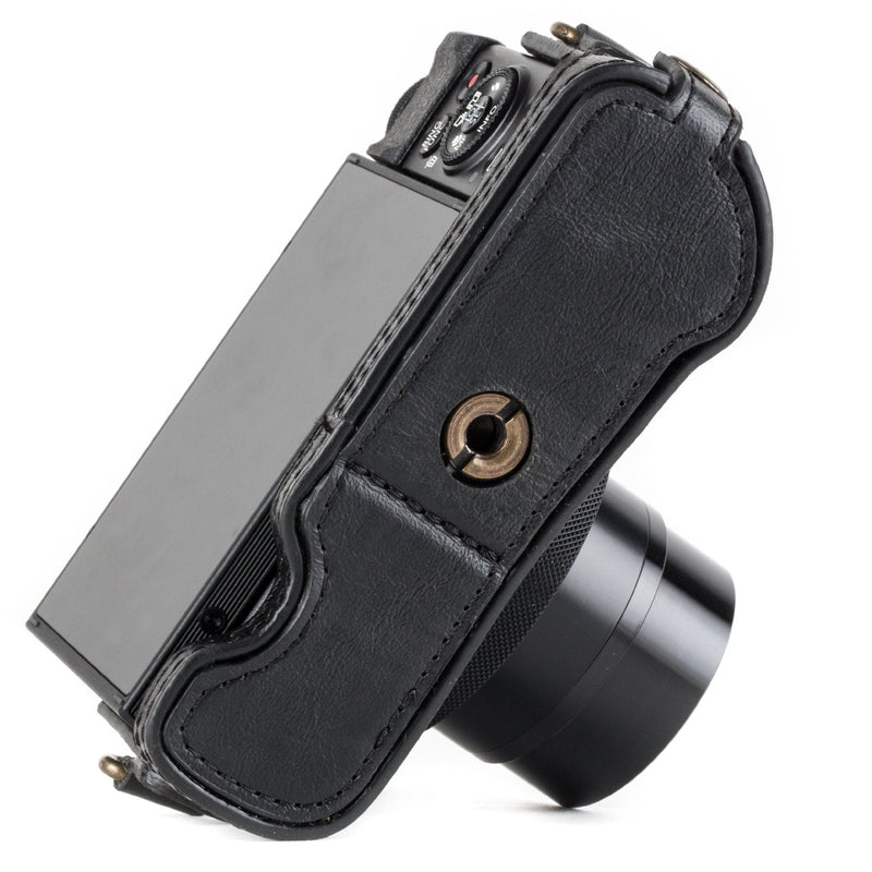  [AUSTRALIA] - MegaGear Canon PowerShot G7 X Mark Ii Pu Leather Camera Case, Black (MG951)