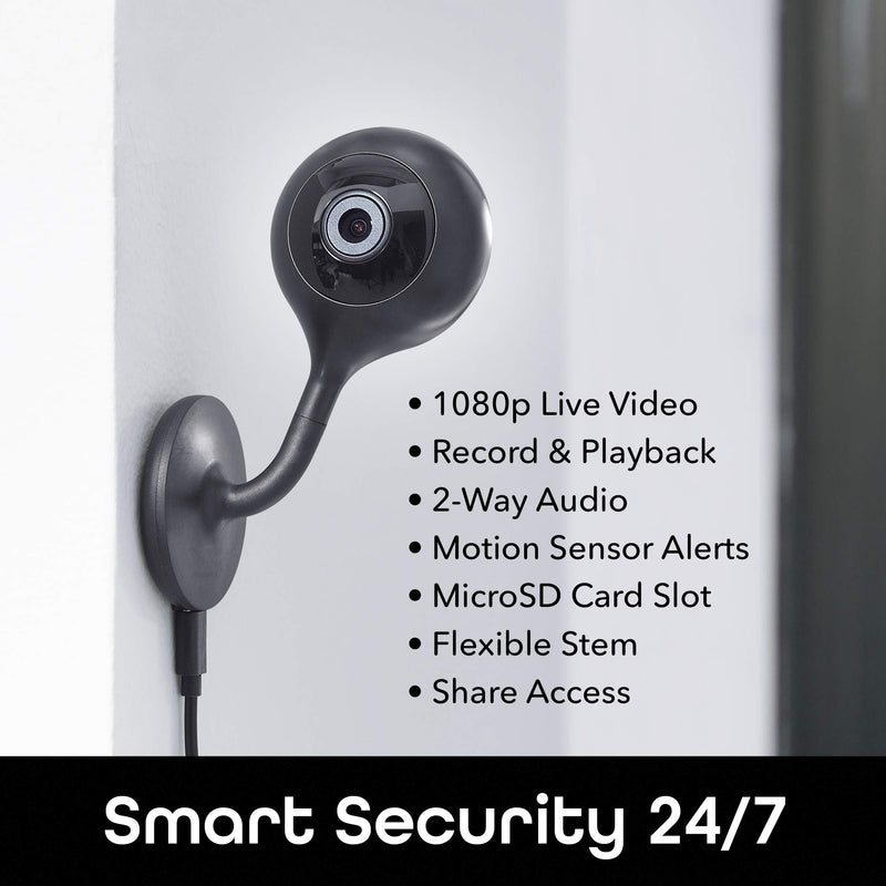  [AUSTRALIA] - Geeni LOOK Indoor Smart Security Camera, 1080p HD Surveillance with 2-Way Talk and Motion Detection, Works with Alexa and Google Assistant, No Hub Required (1 Pack) 1 Count (Pack of 1)