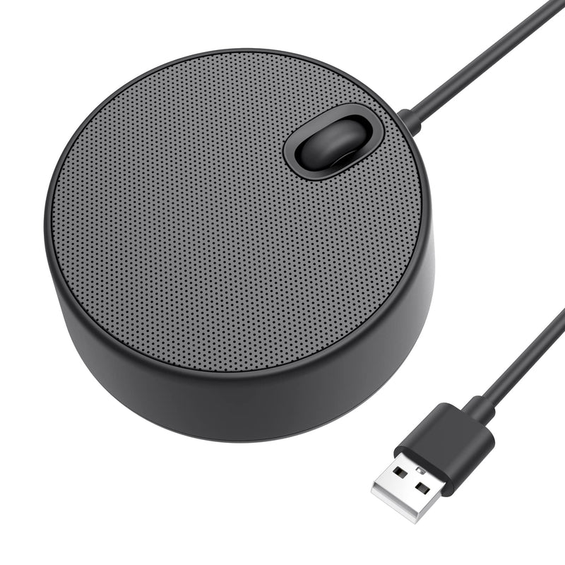  [AUSTRALIA] - KIXAR USB Computer Speaker with Microphone, Laptop Speaker with Mic, Hand Free Enhanced Voice Pick up, Compatible with Zoom for Personal Call and Home Office Meeting USB Speaker with Microphone