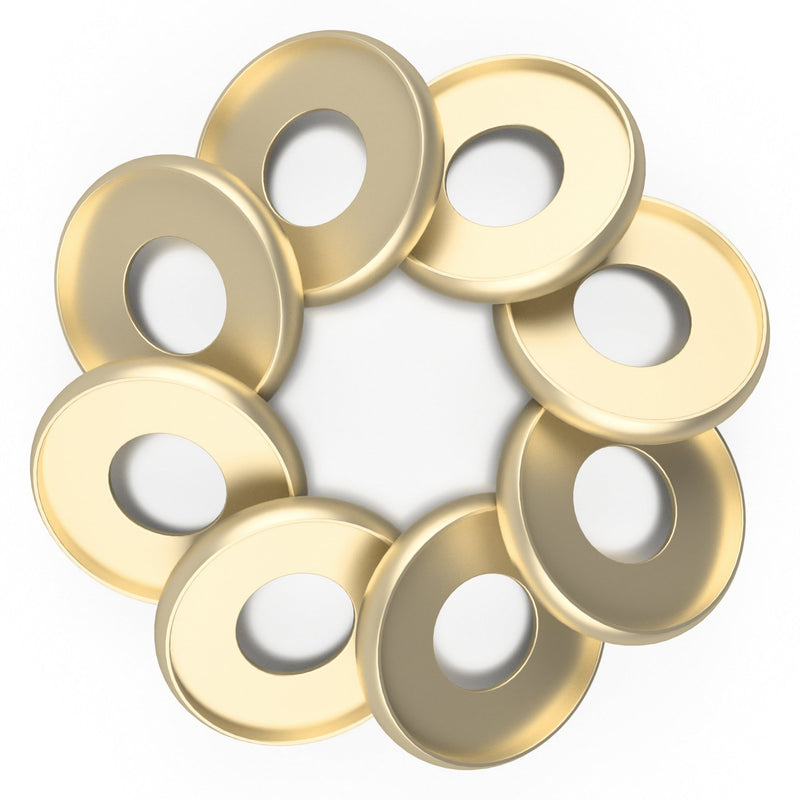 Discagenda Aluminum Disc-Binding Discs 33mm 1.3in 8 Piece Set Gold 8 Piece 1.3in - LeoForward Australia