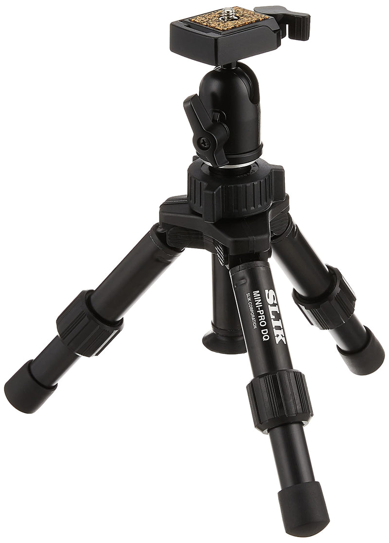  [AUSTRALIA] - SLIK Mini Pro DQ 2-Section Table-Top Tripod - Black
