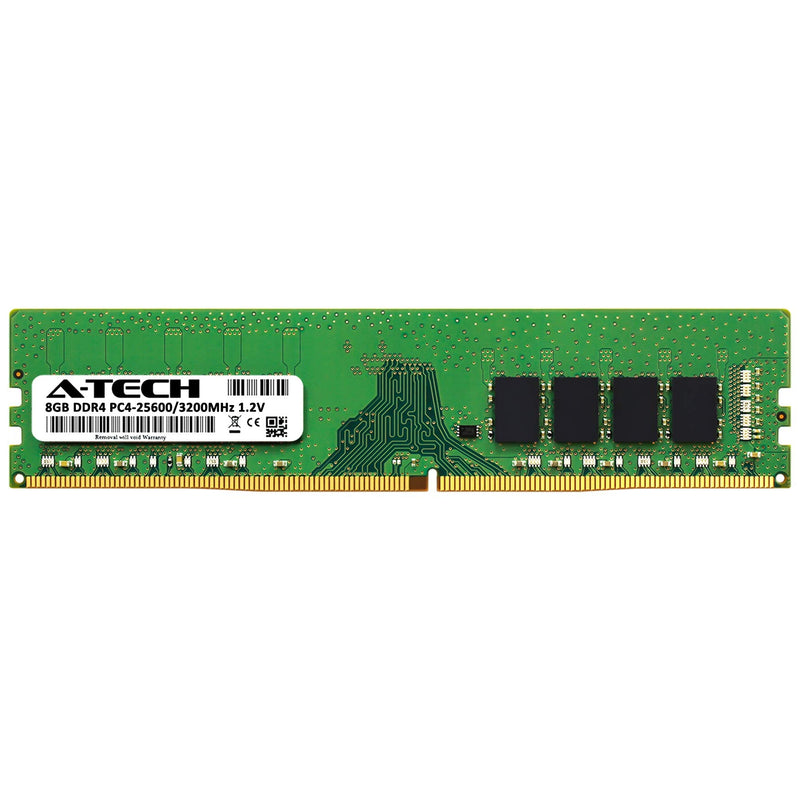  [AUSTRALIA] - A-Tech 8GB DDR4 3200 MHz UDIMM PC4-25600 (PC4-3200AA) CL22 DIMM Non-ECC Desktop RAM Memory Module