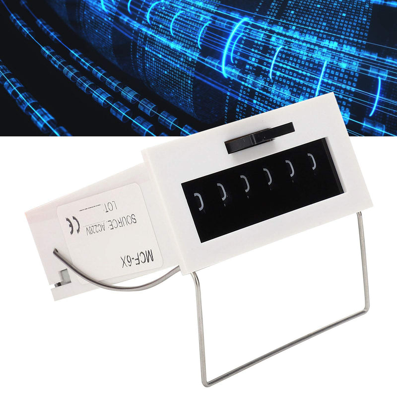  [AUSTRALIA] - Pulse signal counter 220 V, 6-digit electromagnetic pulse counter, counter modules for industrial use switch