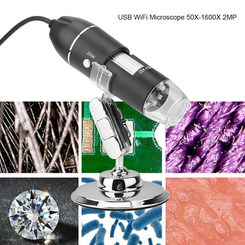  [AUSTRALIA] - 50X-500X Magnification Microscope, 0.3MP USB Digital Microscope, LED Pocket Size Handheld Microscope/Magnifier for Computer