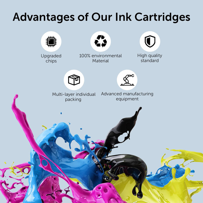  [AUSTRALIA] - 934XL and 935XL Ink Cartridges Compatible for HP 935 Combo Pack Work with Officejet Pro 6830 6230 6835 6812 6815 6820 6220 6800 (1 Black,1 Cyan,1 Magenta,1 Yellow, 4 XL Pack)