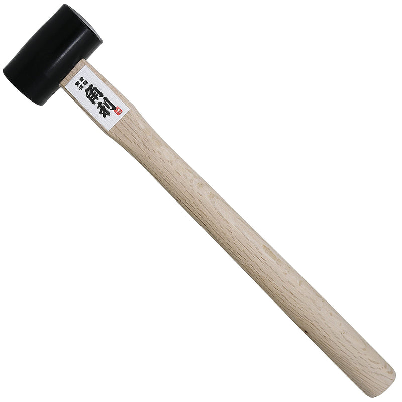  [AUSTRALIA] - KAKURI Chisel Hammer 13 oz (375g) Japanese Daruma Hammer Woodworking Carpenter Tool for Chiseling, Wood Carving, Large Face Heavy Duty Japanese Carbon Steel Round Head Black, Made in JAPAN Black 375 g