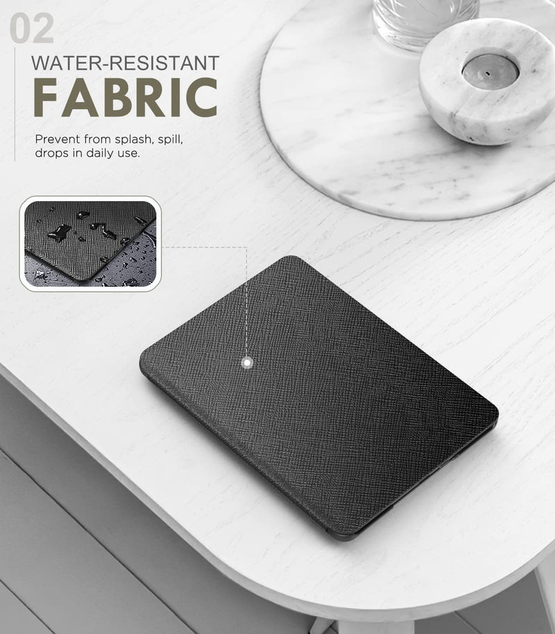  [AUSTRALIA] - MoKo Case for 6.8" Kindle Paperwhite (11th Generation-2021) and Kindle Paperwhite Signature Edition, Light Shell Cover with Auto Wake/Sleep for Kindle Paperwhite 2021 E-Reader, Black