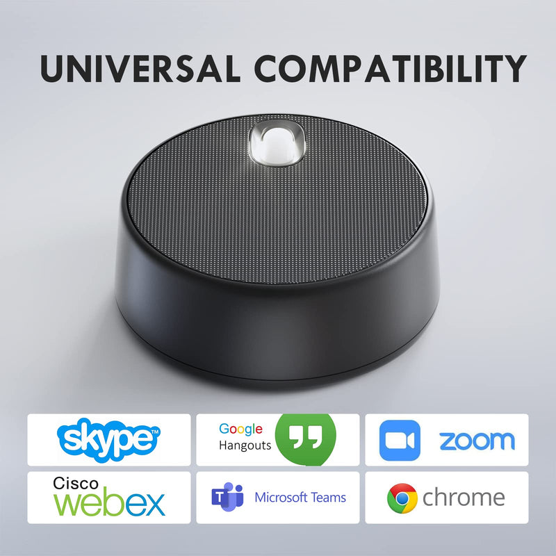 [AUSTRALIA] - ROFALL USB Computer Speakers with Microphone, PC Laptop Speaker with Mic, 3 Sound Modes, Hand Free Enhanced Voice Pick up, Compatible with Zoom for Personal Call and Home Office Meeting