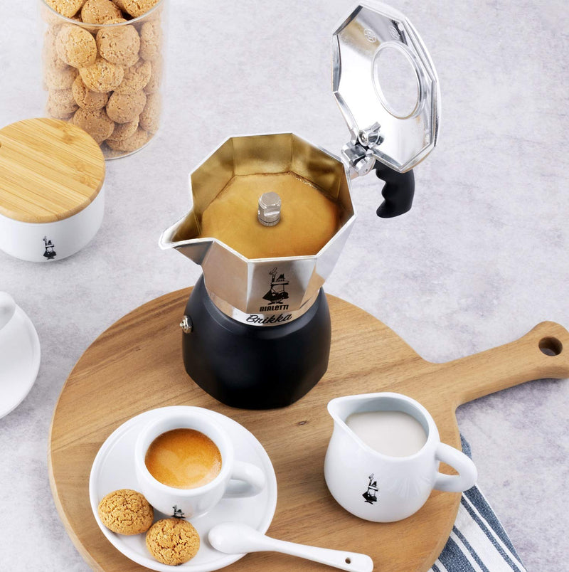  [AUSTRALIA] - Bialetti New Brikka, Moka Pot, the only coffee maker capable of producing the cream of the espresso 2 Cups, Aluminum 2-Cup