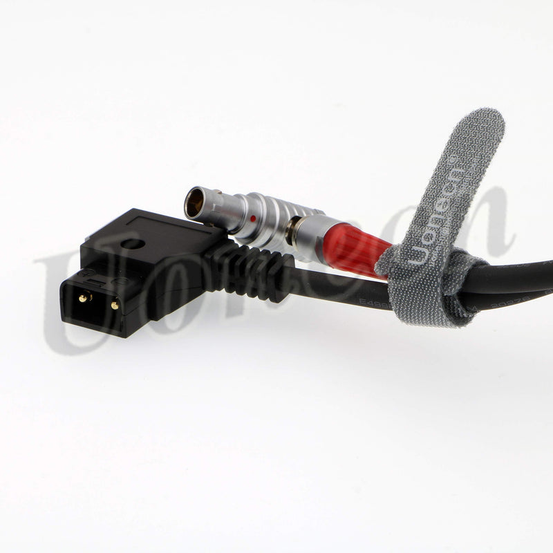  [AUSTRALIA] - Uonecn for Anton Bauer Power Cable for Zacuto Gratical Eye Viewfinder D-Tap to Right Angle 2 Pin Male Rotate 180 Degree 28''