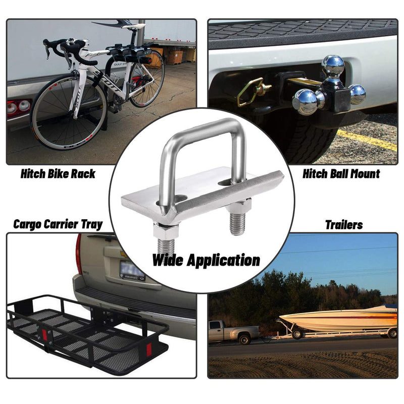  [AUSTRALIA] - CZC AUTO Hitch Tightener 304 Stainless Steel Heavy Duty Anti-Rattle Stabilizer for1.25 2 Inch Hitch, Rust-Free Lock Down Hitch Stabilizer for Hitch Tray Cargo Carrier Bike Rack Trailer Ball Mount