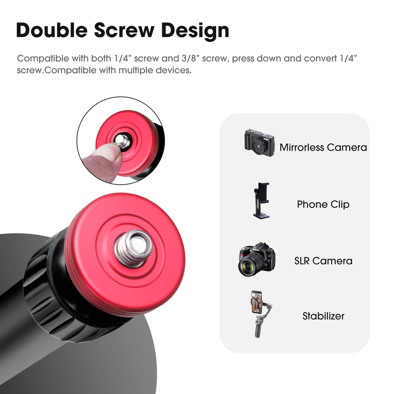  [AUSTRALIA] - Manbily Gimbal Extension Pole Aluminium Tripod Centre Column Extension Rod 1/4" Thread 2 Section Tube for DJI OSMO Mobile 2 Zhiyun Smooth 4/Q Monopod DSLR Camera Phone Photo Selfies Video Vlog