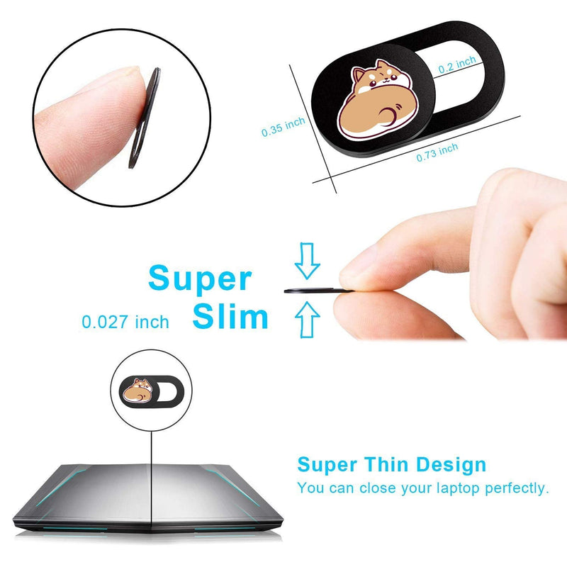  [AUSTRALIA] - SIREG Webcam Cover Slide Ultra Thin - Cute Cat Web Camera Cover fits Laptop,Tablet,Computer, Smartphone, Protect Your Privacy and Security,Strong Adhesive
