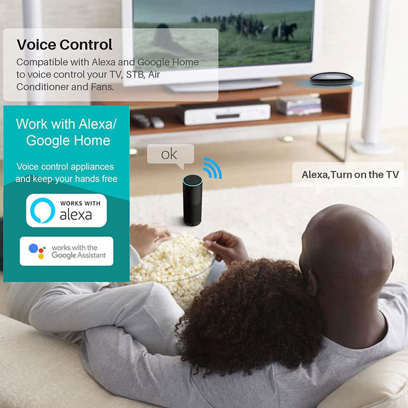  [AUSTRALIA] - Smart IR Remote Control,All in One IR Blaster Control, Universal WiFi Infrared Remote Control for TV DVD Air Conditioner STB etc,Compatible with Alexa, Google Assistant IR no Adaptor R4