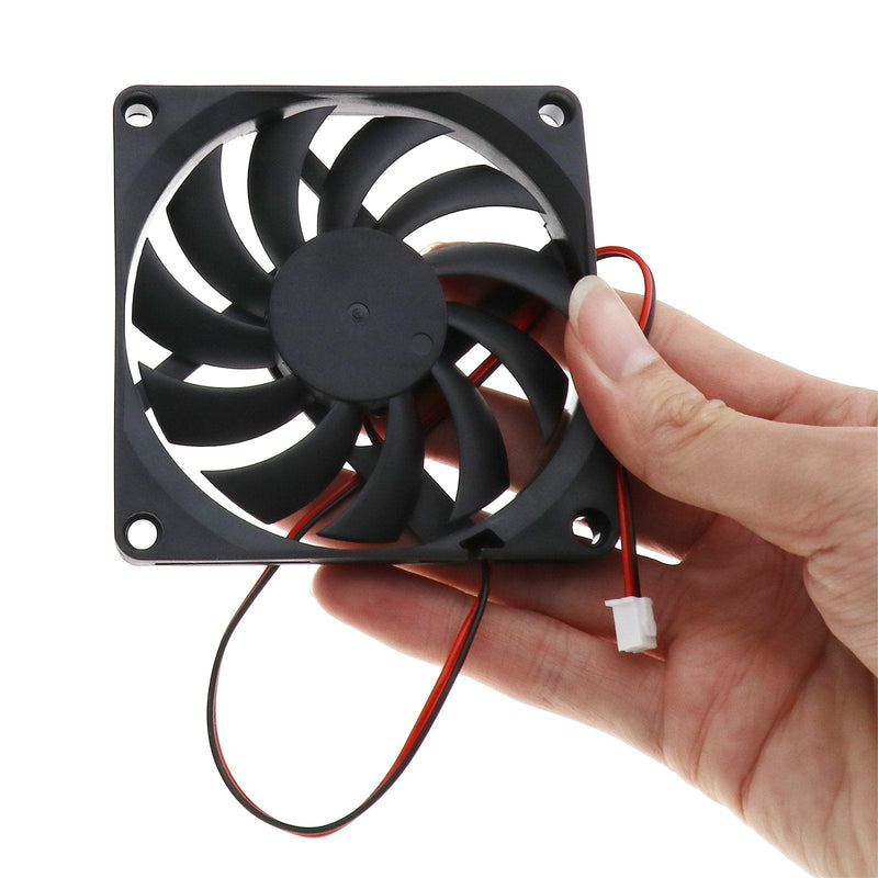  [AUSTRALIA] - SING F LTD 2X Standard Computer Fans PC Case Cooling Cooler Fans Brushless Silent 80x80x10mm DC 12V 2Pin