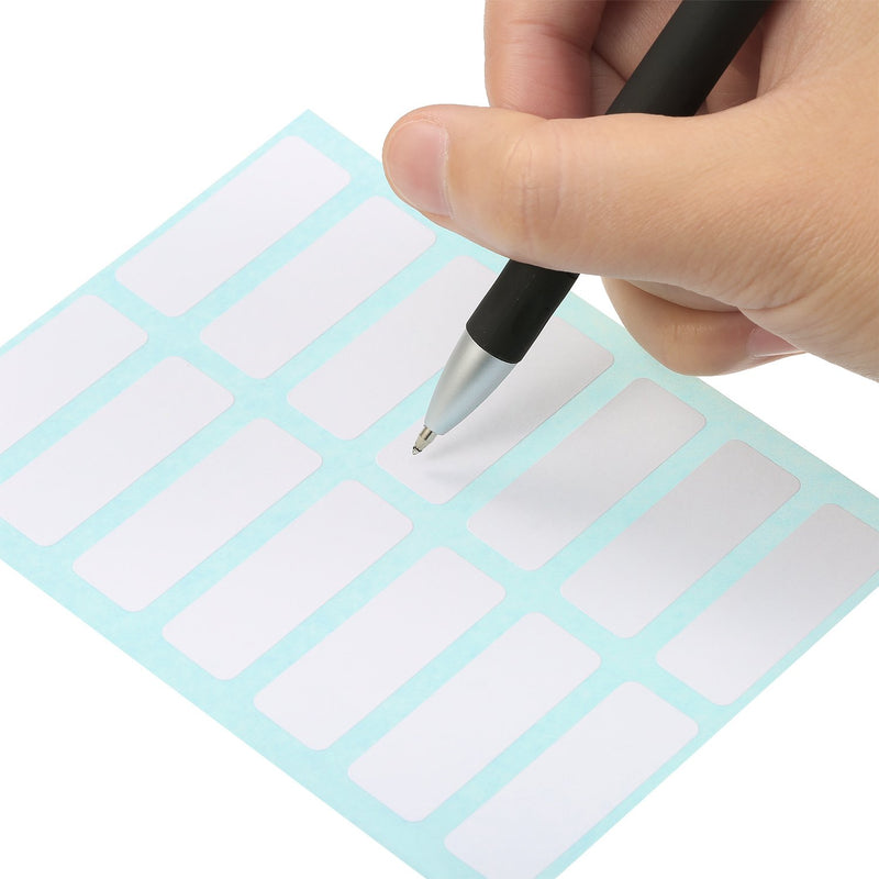Willbond File Folder Labels Name Label Adhesive Filing Envelopes Tags Bottle Cup White Rectangle Label Price Stickers, 0.5 x 1.5 Inch, Pack of 336 (24) 24 - LeoForward Australia
