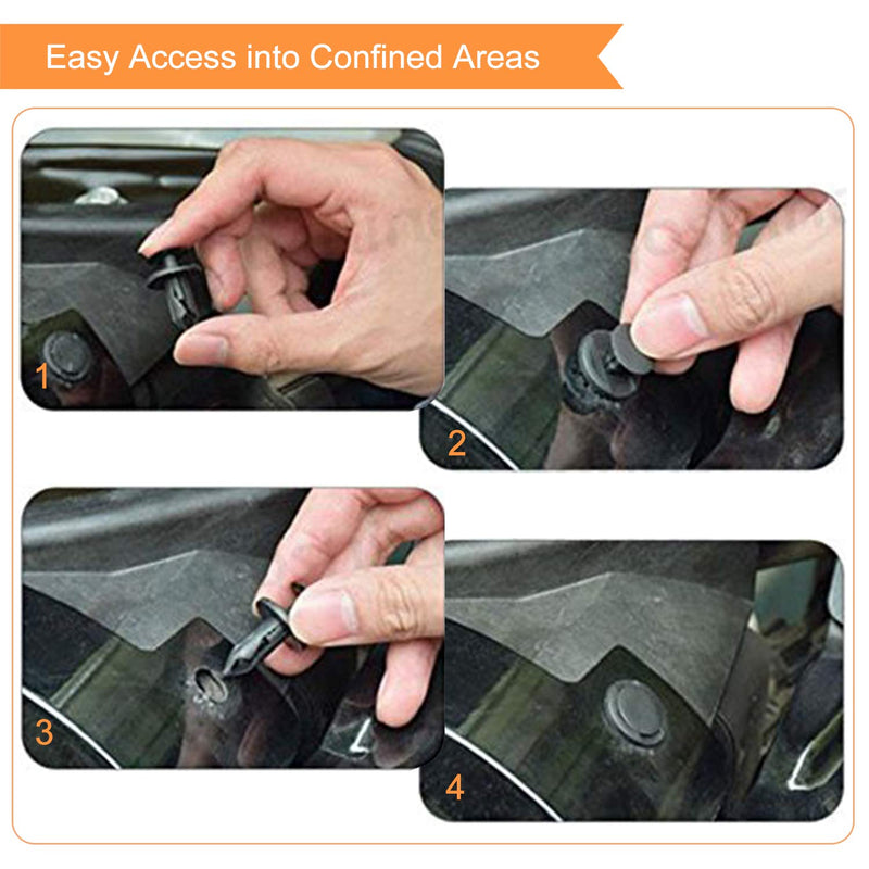 EZYKOO Universal Plastic Fender Clips,200 Pcs Push Bumper Fastener Rivet Clips with 6 Size Auto Body Retainer Clips Bumpers,Car Fender Replacement Compatible with GM, Ford & Chrysler,Honda,Accord - LeoForward Australia