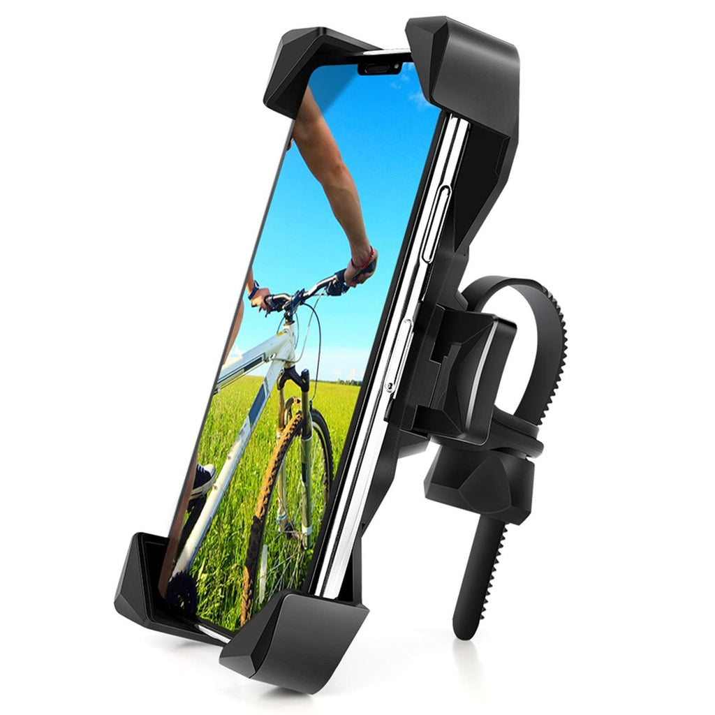  [AUSTRALIA] - AONKEY One-Touch Release Bike Phone Mount, 360° Rotatable Cell Phone Holder for Bike Handlebar/Stem, Universal Bicycle Phone Holder Compatible with iPhone 12 11 Pro Xs Max, Samsung, 4.0"-6.5" Phones