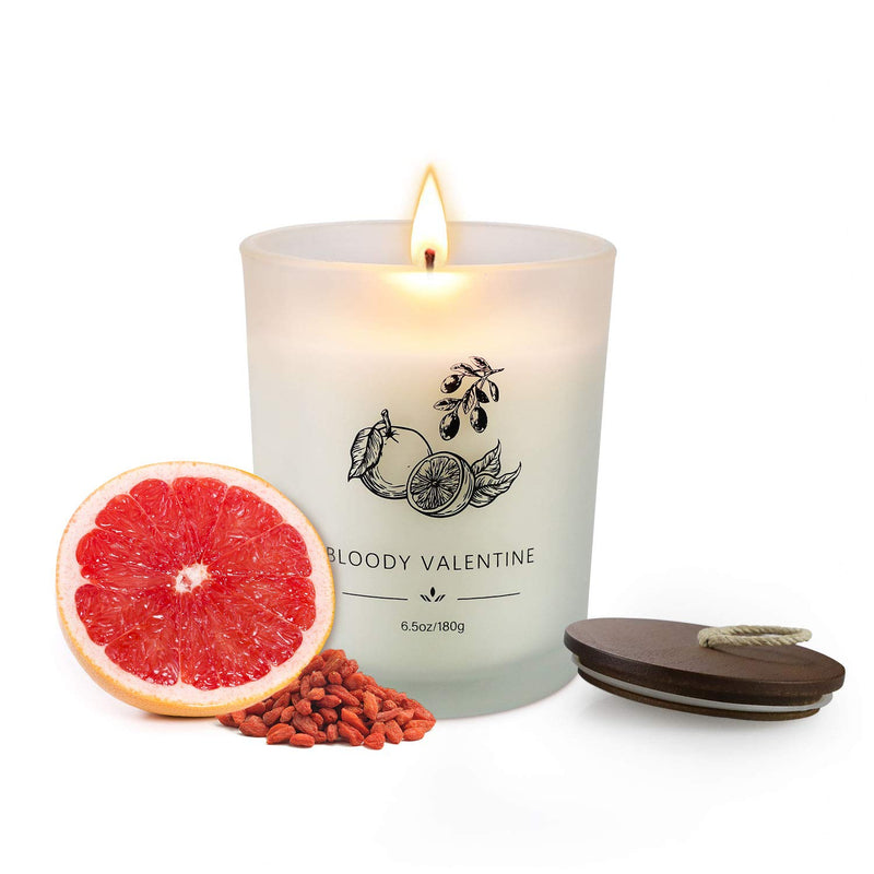  [AUSTRALIA] - Candles, Candles for Home Scented Candle Set of 2 6.5oz Scented Candles Gifts for Women Men Birthday Candles Twilight Lavender and Goji Blood Orange Small