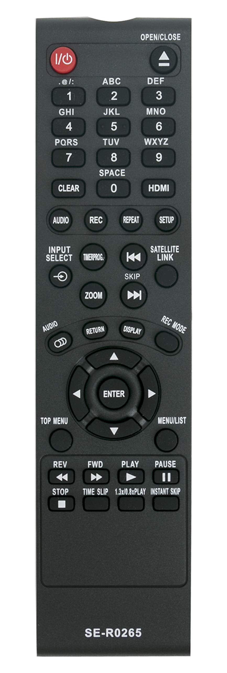  [AUSTRALIA] - SE-R0265 Replaced Remote fit for Toshiba DVD Video Recorder DR410 DFTV200 DKR10 DKR10KU DKR40 DKR40KU DR400 DR410 DR410KU DR420 DR420KU DR430 DR430KU D-FTV200 D-KR10 D-KR10KU D-KR40 D-KR40KU D-R400