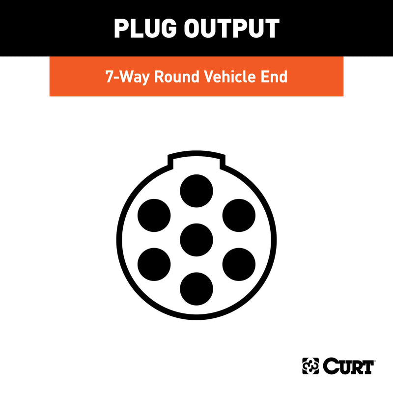  [AUSTRALIA] - CURT 58170 Vehicle-Side 7-Pin Round Trailer Wiring Harness Socket