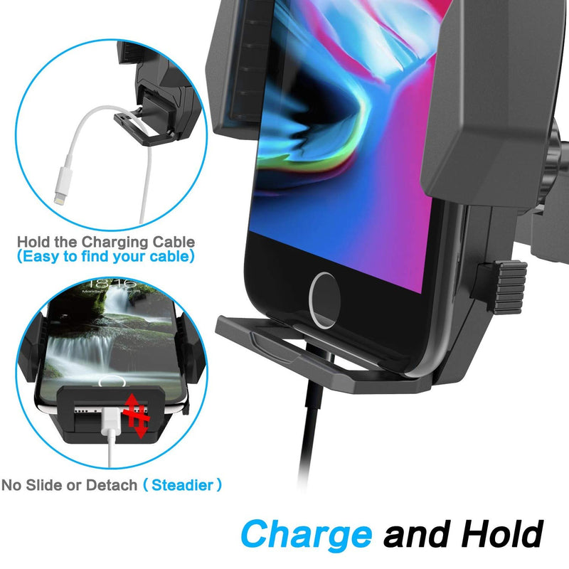  [AUSTRALIA] - Sturdy CD Slot Phone Mount with One Hand Operation Design, APPS2Car Hands-Free Car Phone Holder Universally Compatible with All iPhone & Android Cell Phones, for Smartphone Mobile