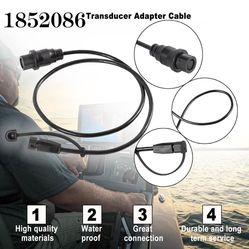  [AUSTRALIA] - MKR-MDI-2-1852086 MDI Transducer Adapter Cable Replacement for Humminbird Helix 7 G3 / G4 Fish Finder