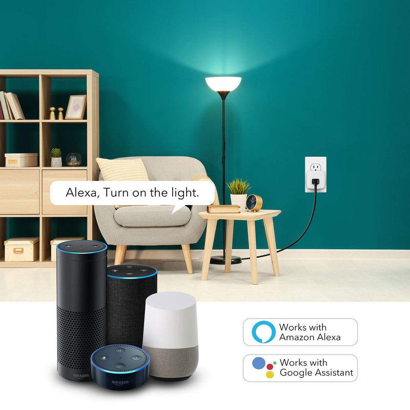  [AUSTRALIA] - HBN Smart Plug Mini 15A, WiFi & Bluetooth Smart Outlet Works with Alexa, Google Home Assistant, Remote Control with Timer Function, No Hub Required, ETL Certified, 2.4G WiFi Only, 1-Pack 1 Pack