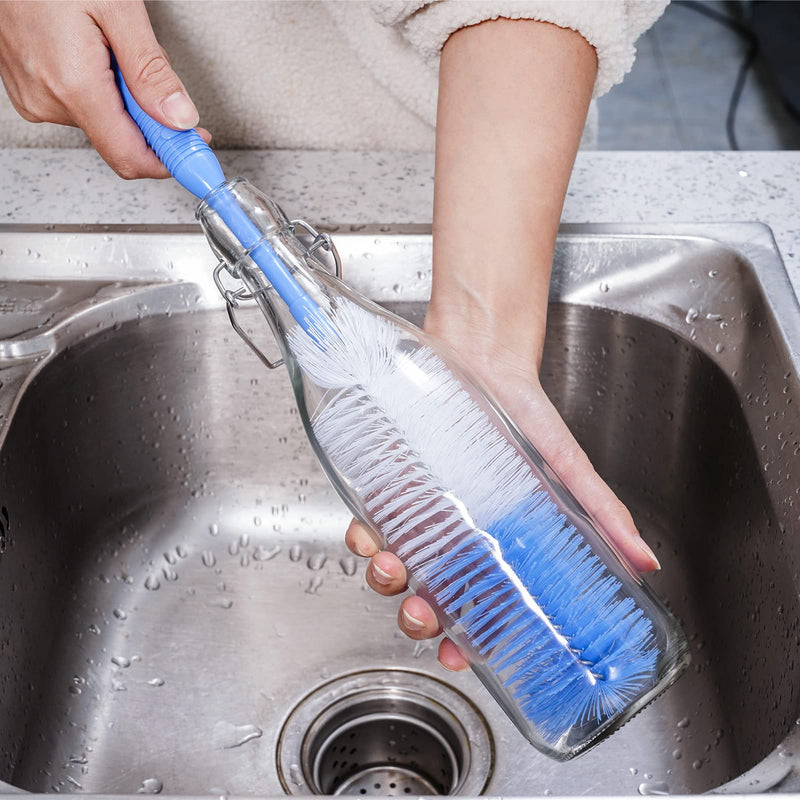  [AUSTRALIA] - Bottle Brush Cleaner 5 Pack - Long Handle Water Bottle and Straw Cleaning Brush Set for Washing Narrow Neck Bottles, Sport Bottles, Kombucha, Tumblers, Wine Decanter, Flask, Beer Brewing Supplies