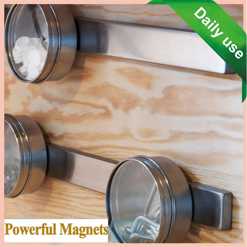 UCIN Neodymium Magnets, Strong Rare Earth Magnets with Adhesive Backing, 8 Pack Powerful Magnetic Strip, Rare-Earth Metal Magnet 60 x 10 x 3mm, Heavy Duty, Fridge, Garage, Kitchen, Office DIY 8PCS Strip - LeoForward Australia