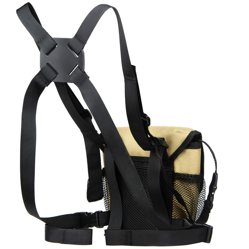  [AUSTRALIA] - Binocular Harness, Optics Glasspak. Guide Binopack for Binoculars. Hunting and Hiking Binopack. BEIGE