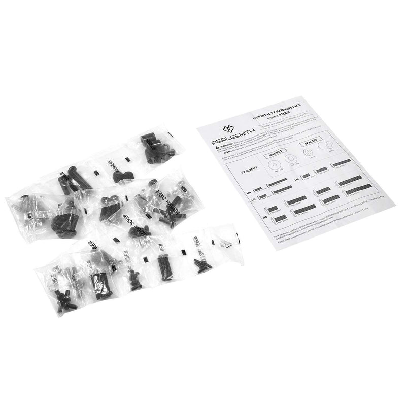  [AUSTRALIA] - PERLESMITH Universal TV Mounting Hardware Kit Fits Most TVs, Includes M4, M5, M6 and M8 TV Screws, Washers and Spacers for TV and Monitor Mounting up to 80 inches, PSUHP Black