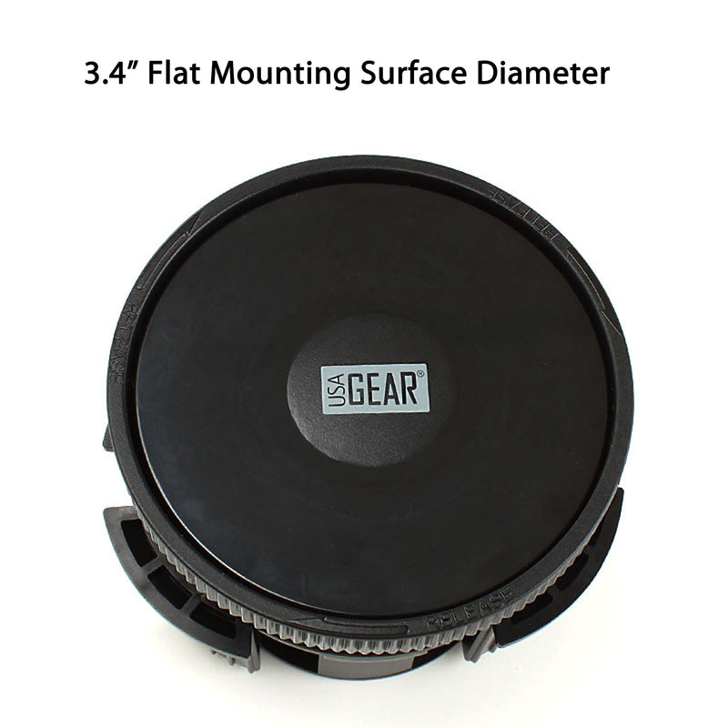  [AUSTRALIA] - USA GEAR Adjustable Cup Holder Suction Mounting Surface - Compatible with Suction Mount Wireless Car Chargers - Adjustable Design Holds Suction Mounts for Qi Chargers and More Suction Mount Devices