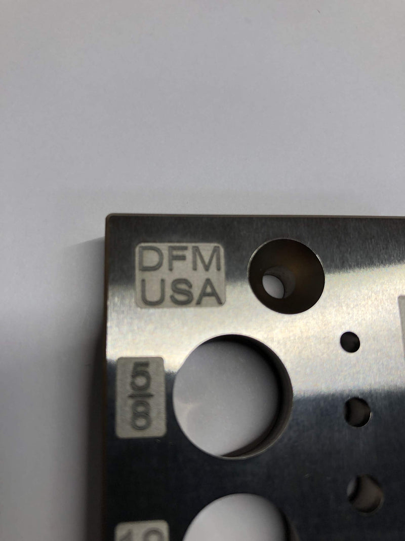  [AUSTRALIA] - DFM A2 Steel Dowel Plate 17 Holes MADE IN USA (English 17 Holes) English 17 Holes