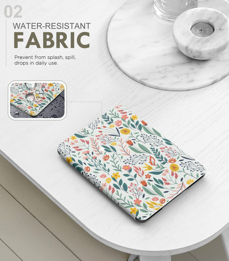  [AUSTRALIA] - MoKo Case for 6.8" Kindle Paperwhite (11th Generation-2021) & Kindle Paperwhite Signature Edition, Lightweight Shell Protective Cover with Auto Wake/Sleep for Kindle Paperwhite 2021 E-Reader, Flowers