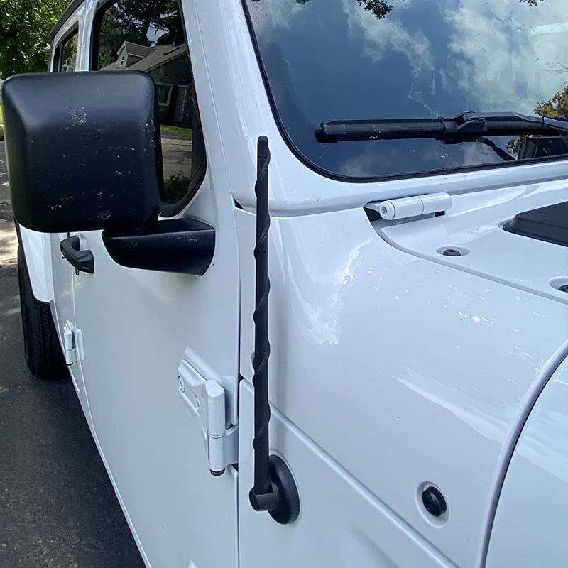  [AUSTRALIA] - KSaAuto Short Antenna for 2007-2023 Jeep Wrangler JK JL JKU JLU Accessories for Jeep Gladiator JT Accessories, 13 Inch Jeep Wrangler Gladiator Radio Antenna Replacement for FM AM Reception 13"