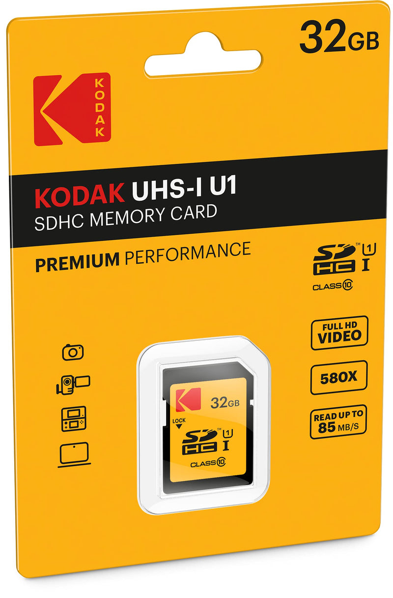 Kodak 32GB Class 10 UHS-I U1 SDHC Memory Card - LeoForward Australia