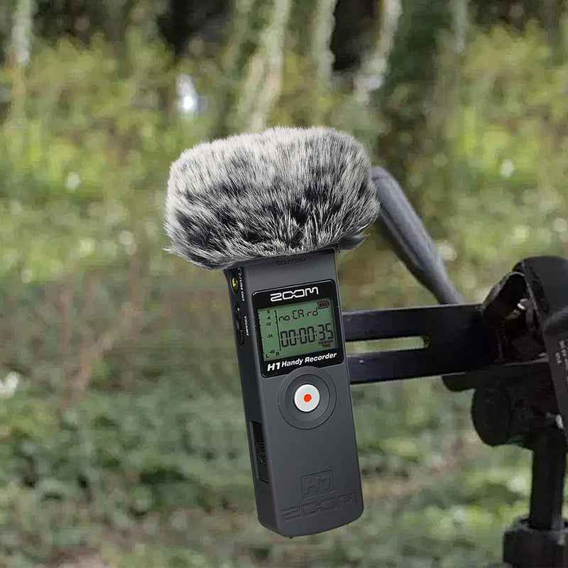  [AUSTRALIA] - YOUSHARES Zoom H1 Recorder Short Furry Outdoor Windscreen Muff, Pop Filter/Wind Cover Shield Fits Zoom H1 Handy Portable Recorder