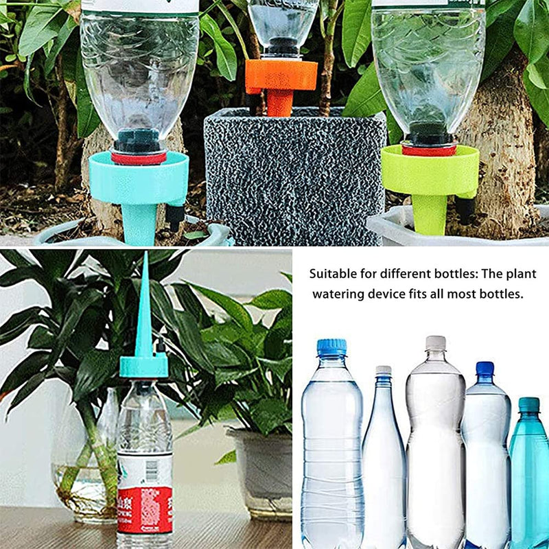  [AUSTRALIA] - Plant Self Watering Planter Insert Spikes Stakes, Plant Watering Devices, Automatic Plant Waterer for Vacations Outdoor Indoor Potted Plant Drip Irrigation Watering Devices (12 Pack) colorful