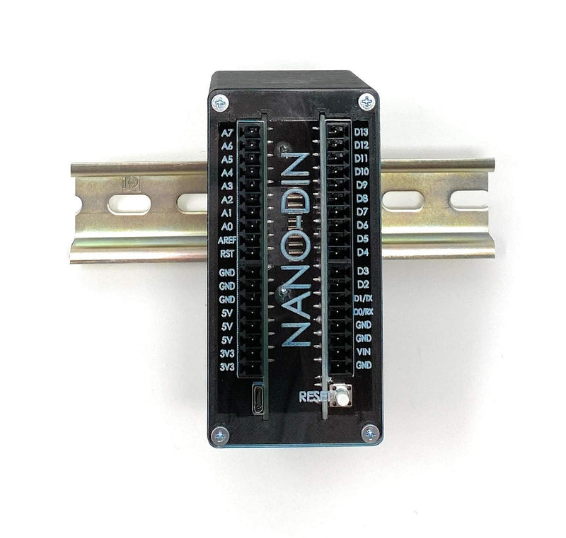  [AUSTRALIA] - Bravo Marketplace Nano-DIN - Programming Compatible with Arduino [Nano, Uno] Sturdy DIN Rail Mounted microcontroller - ATMEGA328P on Board