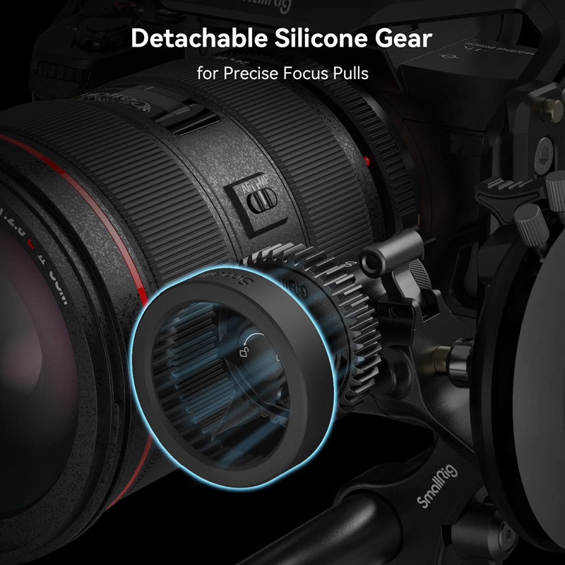  [AUSTRALIA] - SmallRig Silicone Gear for Follow Focus, Focus Ring for M0.8-43T Gear, Driven by Friction Independently, Supporting SLR/Mirrorless Lens - 3852