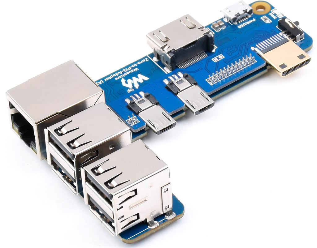  [AUSTRALIA] - Raspberry Pi Zero to Pi 3B/3B+ Adapter, Based on Raspberry Pi Zero Series to Reproduce Original Appearance of Pi 3B/3B+, Alternative for Raspberry Pi 3 Model B/3B+, Compatible with Pi 3B/ 3B+ HATs Pi Zero/2 W to Pi 3B/3B+