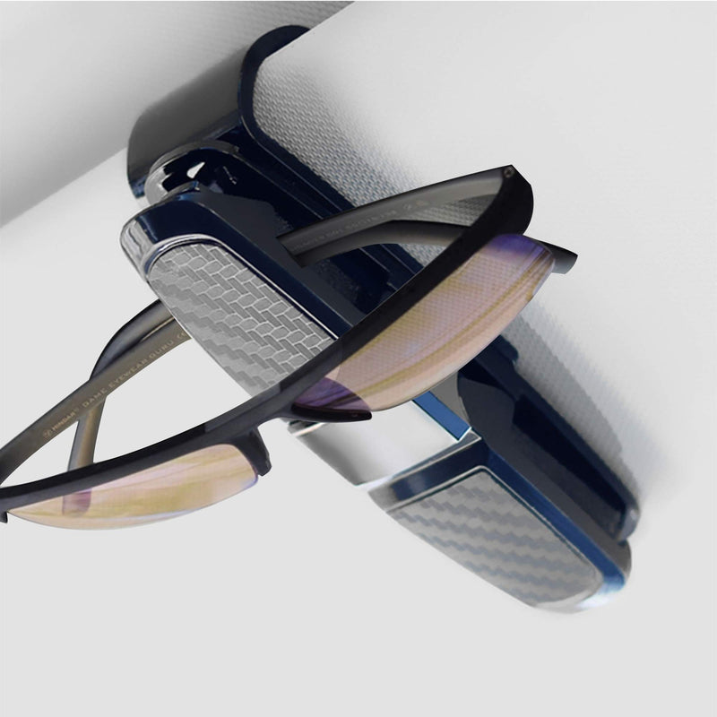  [AUSTRALIA] - Double Side Clip Car Glass Holder for Sunglass Glasses,Tickets Card,Car Sun Visor Glass Holder