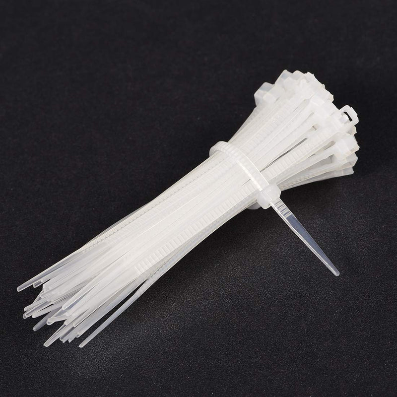  [AUSTRALIA] - uxcell 200pcs Cable Zip Ties 6 Inch x 0.08 Inch Self-Locking Nylon Tie Wraps White