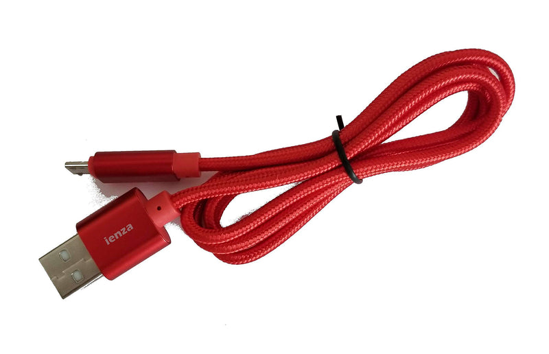 ienza Replacement Charging Power Supply Cable Cord Line for JBL Charge 3 Flip 4 Clip+ Clip 2 & Other Similar Waterproof Wireless Speaker (Braided, Red) - LeoForward Australia