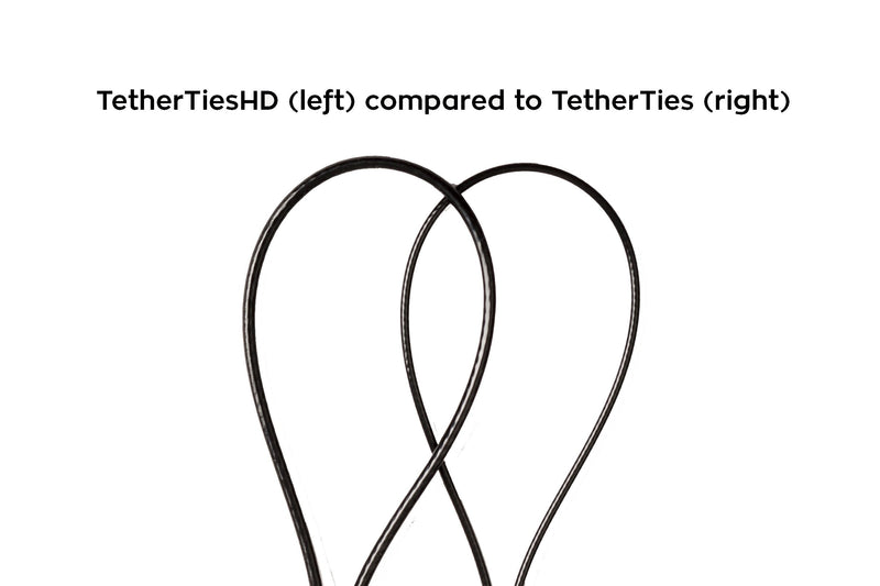  [AUSTRALIA] - TetherTies Heavy Duty Cable Tethers 10 Pack Black | Pre-Assembled, Tamper-Resistant Cable Tethers | Secure Your Computers, Adapters & Dongles | Easy Installation | Free Crimping Tool 10 Pack-Heavy-Duty
