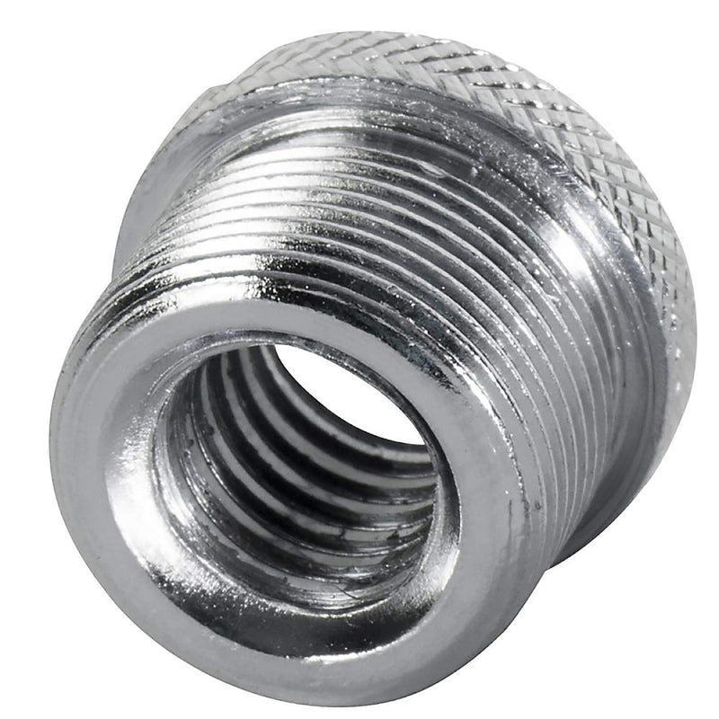  [AUSTRALIA] - On-Stage MA-300 5/8" Male to 3/8" Female Knurled Mic Screw Adapter, 2 Pieces Black